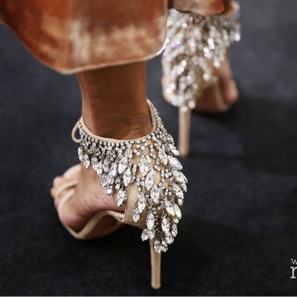 New AQUAZZURA Eden suede sandals 40.5 - Picture 4 of 17